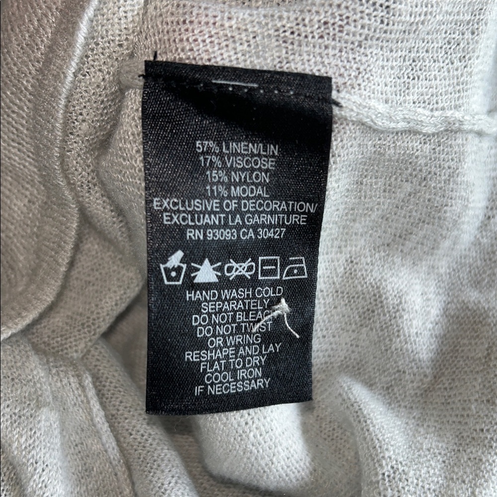 NIC+ZOE Zebra Crossing Linen Blend Cardigan - Picture 6 of 9